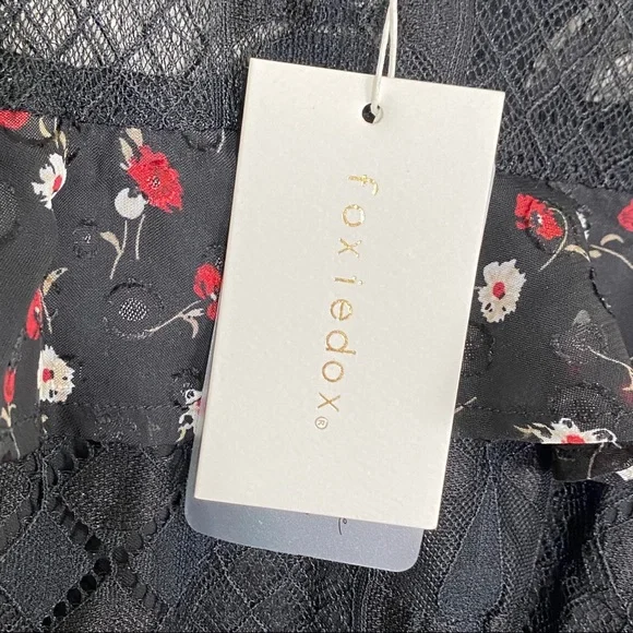 FOXIEDOX Josefine Lace & Clip Dot Cocktail Dress - Picture 7 of 14